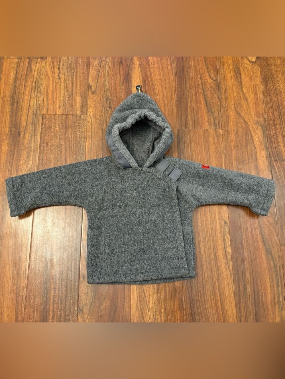 Widgeon Grey Fleece Wrap Velcro Jacket